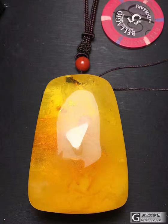 不可多得的收藏品~蜜蜡_牌子挂件蜜蜡