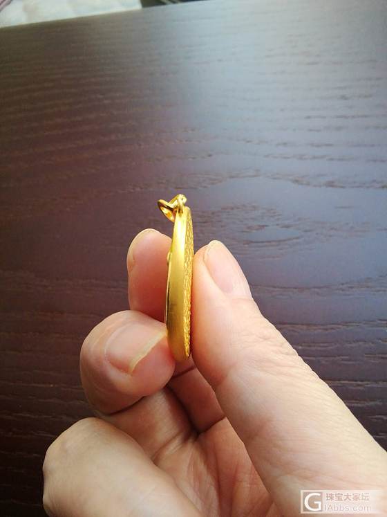 六福荷花牌吊坠_吊坠金