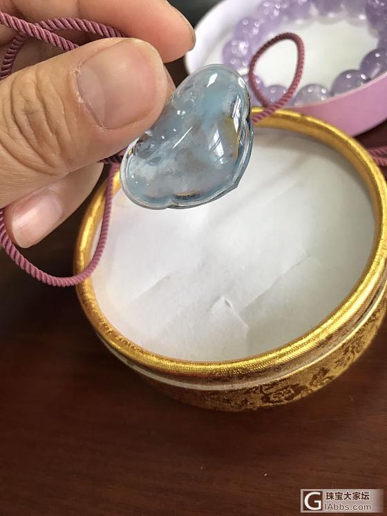 薰衣草紫水晶🔮，海蓝宝，请帮忙看看真假？_挂件珠串海蓝宝紫水晶
