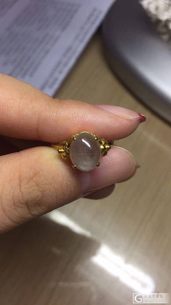 老款戒指，求鉴定戒面是什么宝石_戒指彩色宝石