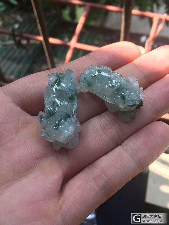 翡翠貔貅，叶子吊坠_挂件翡翠