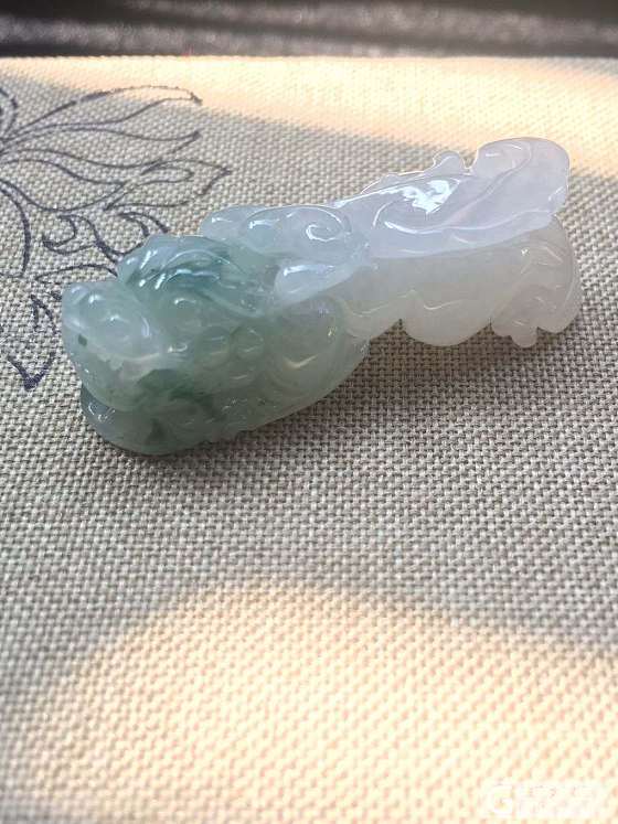 翡翠貔貅，叶子吊坠_挂件翡翠