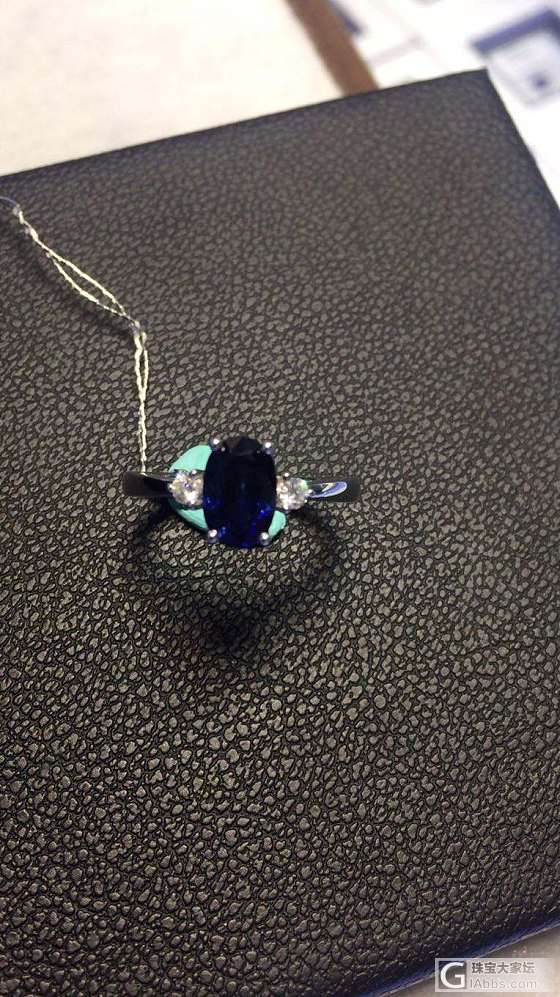 蓝宝💍 价位7000-7999。爱心（杏形）1.18ct。椭圆1.97ct。_戒指蓝宝石