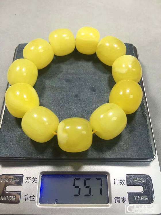 新品，55.7克、19-20mm纯天然蜜蜡老式枣珠手串，跟圆珠不一样的风格，更霸..._珠串蜜蜡