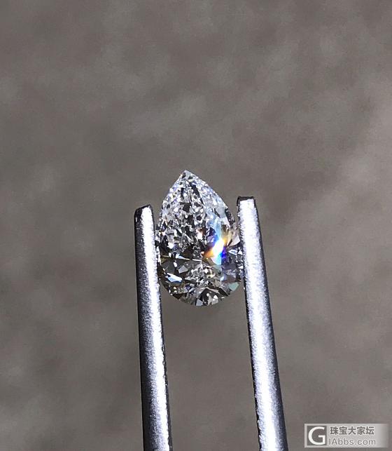 1.01ct/VVS2/D/2EX/non/No BGM梨形钻_异形钻