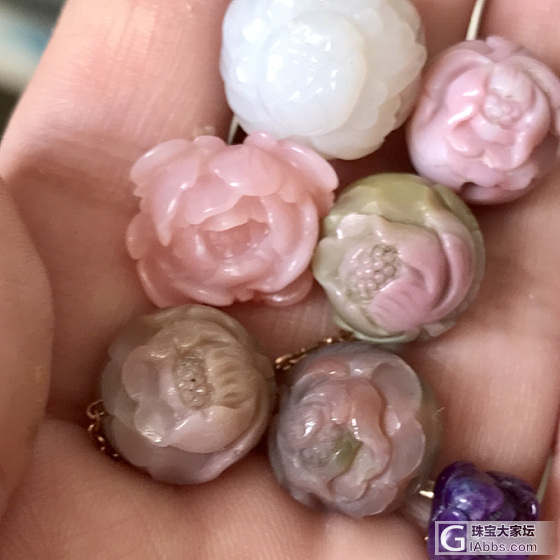 盐源瑪堖牡丹花珠低價甩出_珠串玛瑙