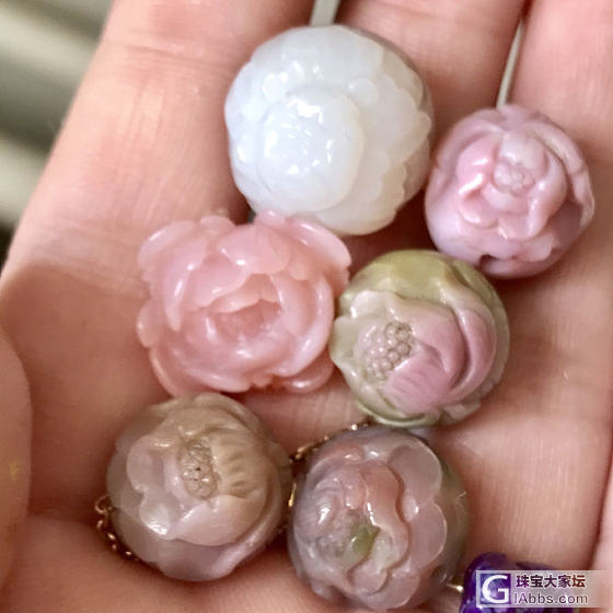 盐源瑪堖牡丹花珠低價甩出_珠串玛瑙