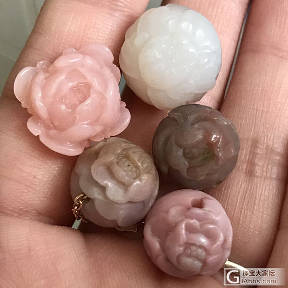 盐源瑪堖牡丹花珠低價甩出_珠串玛瑙