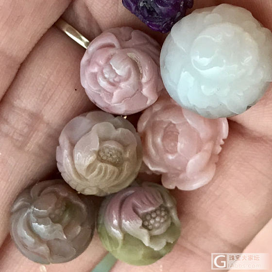 盐源瑪堖牡丹花珠低價甩出_珠串玛瑙