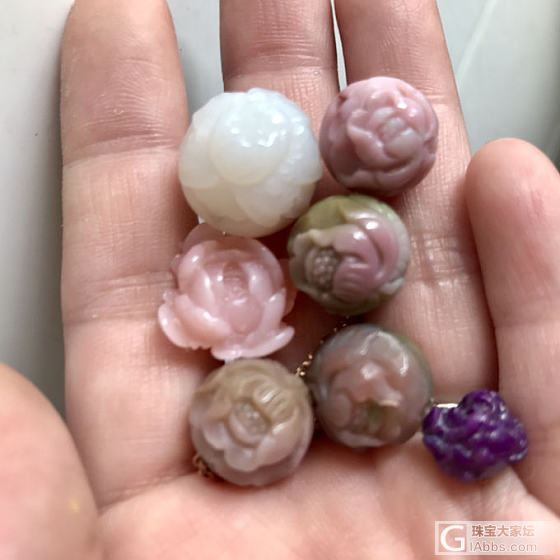 盐源瑪堖牡丹花珠低價甩出_珠串玛瑙