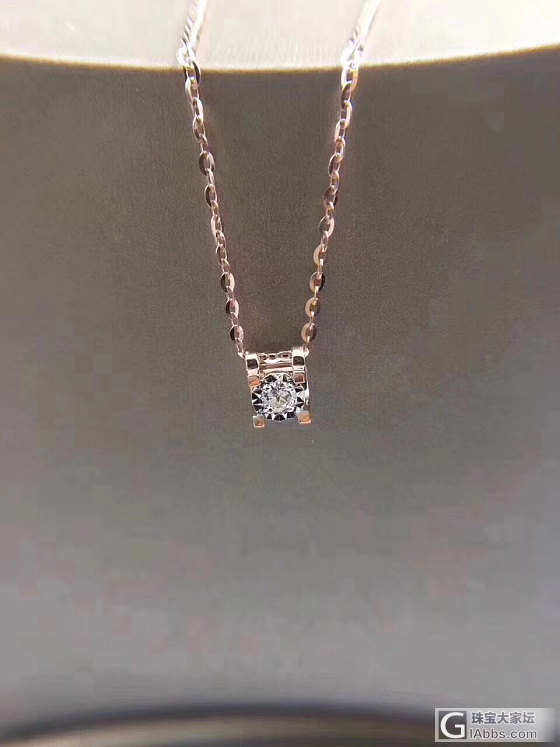 罗子君同款钻石项链_莫桑石项链
