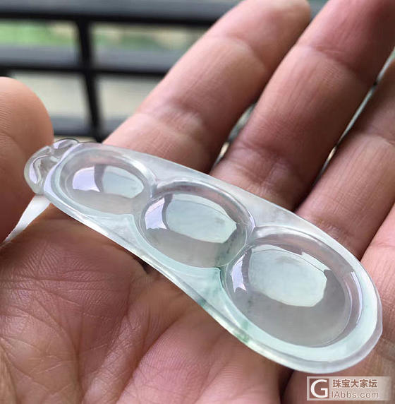 【福豆】天然老坑冰种飘花翡翠大福豆 幸福的豆子 爱翠必收 推荐_花件翡翠