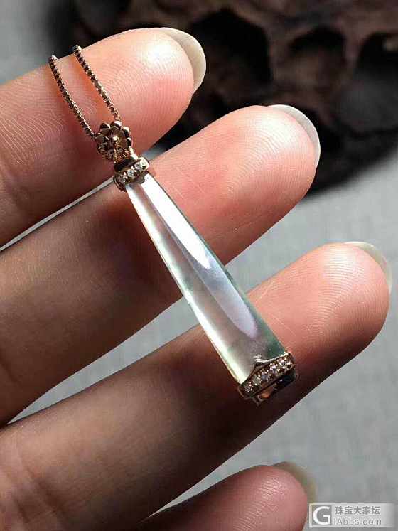 高冰飘花翡翠吊坠_挂件吊坠翡翠