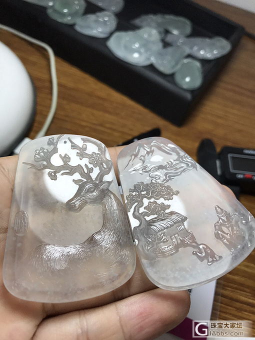 前两天发的雪花棉牌子料效果出来啦_牌子翡翠