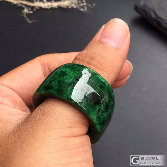 求购一个冰种翡翠飘花指环 12号_戒指翡翠