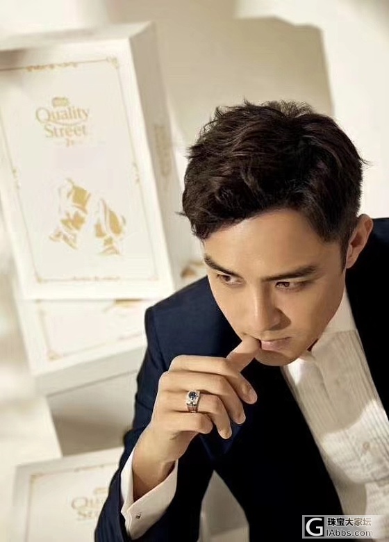 大气2克拉蓝宝石男戒，工厂直销_戒指蓝宝石