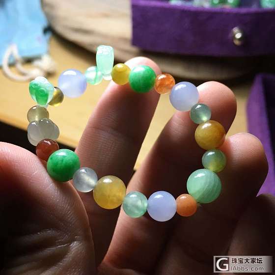 给闺女做的小手串_珠串翡翠