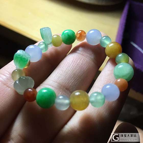 给闺女做的小手串_珠串翡翠