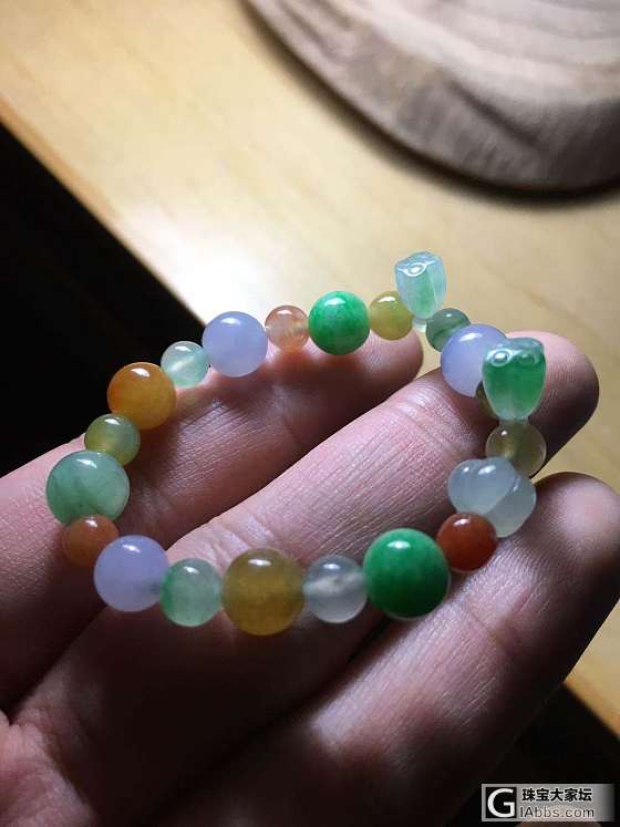 给闺女做的小手串_珠串翡翠