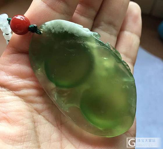 【安好】天然老料深坑蛇纹石玉挂件 配翡翠珠链南红顶珠 精雕苹果_挂件蛇纹石玉