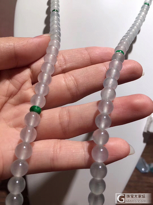 翡翠种水珠子项链_项链翡翠