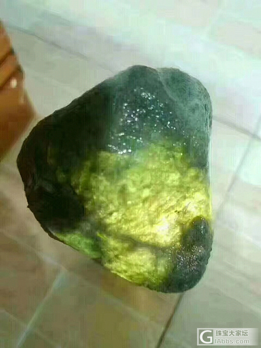 ZLG43，收藏级别，极品中的极品正宗老坑莫西沙全身脱沙发黑冰玻种赌料，种超老，..._翡翠原石