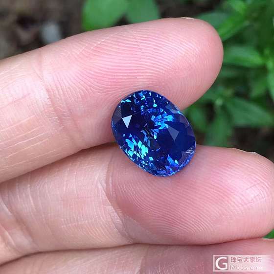 6.73克拉无烧矢车菊_刻面宝石蓝宝石