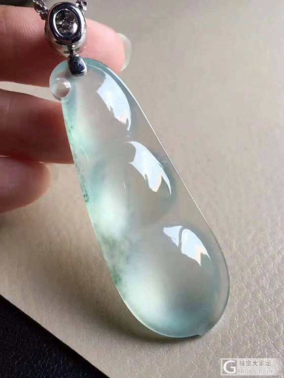 大白豆子_挂件翡翠