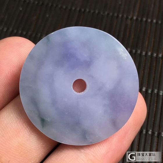 紫罗兰飘花平安扣_平安扣翡翠