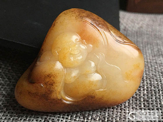 【喆熙美玉】22克独籽名家佛_原石和田玉