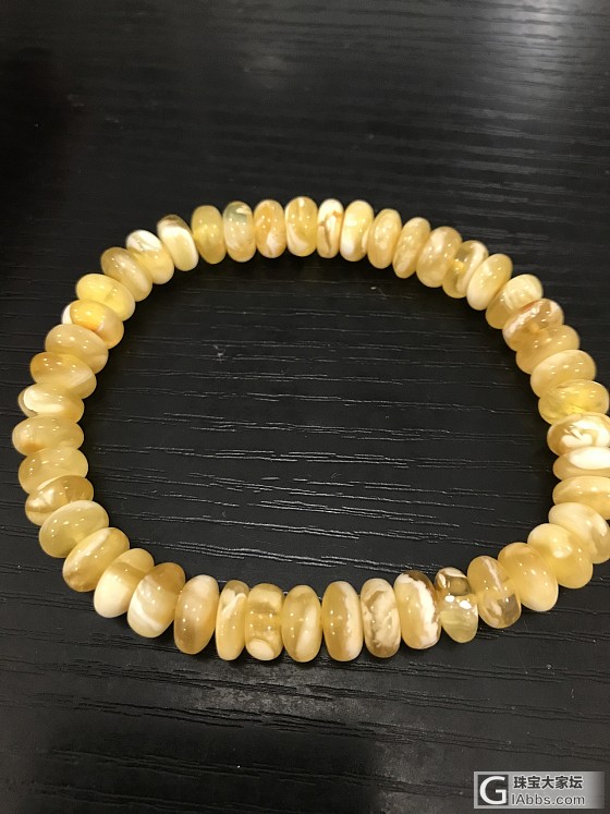 金绞白算盘珠_珠串琥珀蜜蜡