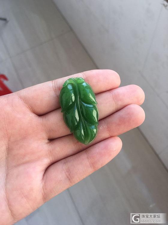 碧玉叶子_戒面碧玉