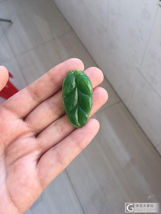 碧玉叶子_戒面碧玉