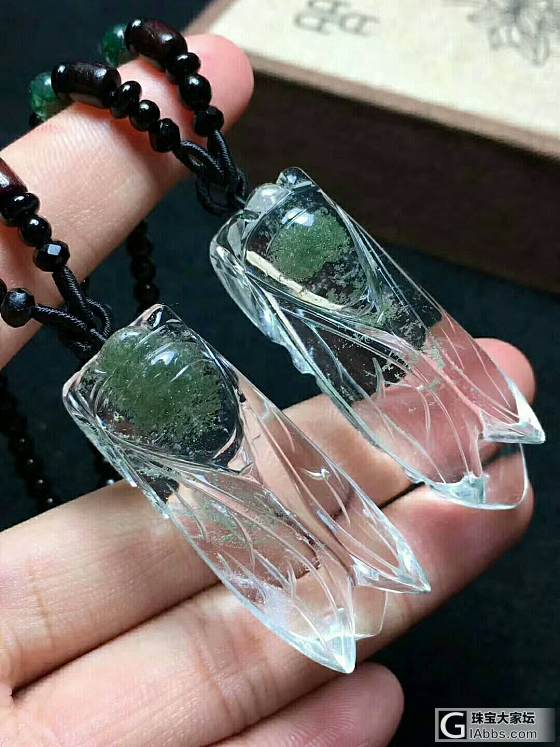 纯天然绿幽灵~~情侣装_挂件绿幽灵