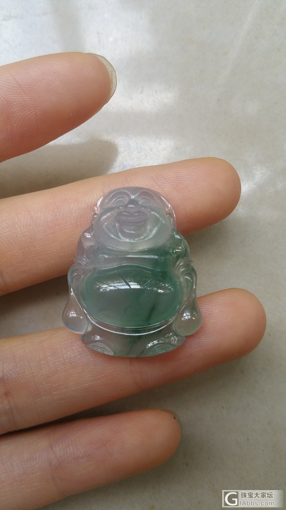 转翡翠小佛_挂件翡翠