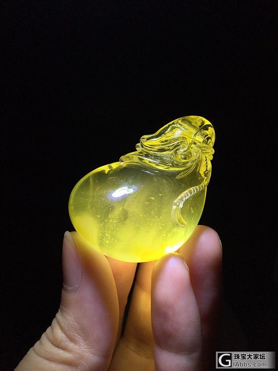金绞蜜福袋_挂件琥珀蜜蜡