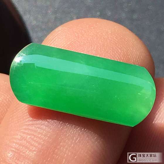 满色甜绿马鞍，KKFC999_戒面翡翠
