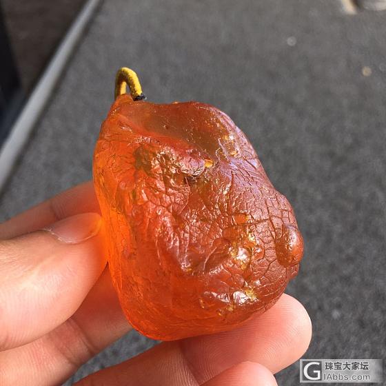 俄，海飘，起了个名字叫：多肉_挂件琥珀