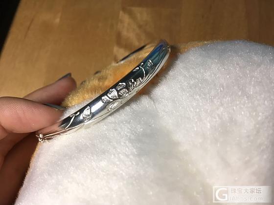 今天真的是开心！家里的一点点小瑕疵完全破坏不了我的好心情！_手镯银