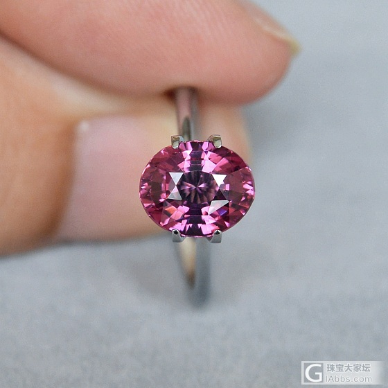 2.88ct 坦桑尼亚 粉色 粉紫 粉石榴 Malaya PinkGarnet_刻面宝石石榴石