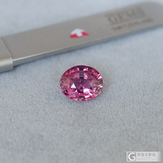 2.88ct 坦桑尼亚 粉色 粉紫 粉石榴 Malaya PinkGarnet_刻面宝石石榴石