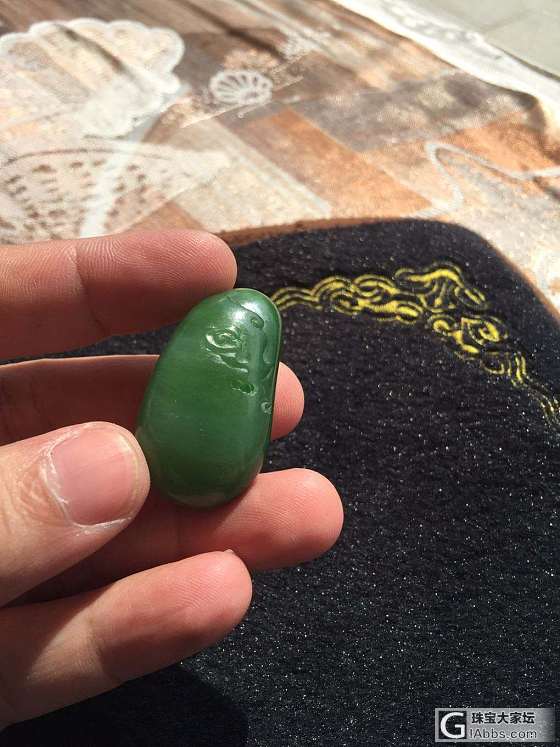 绿油油的稻田😂😂_碧玉挂件和田玉