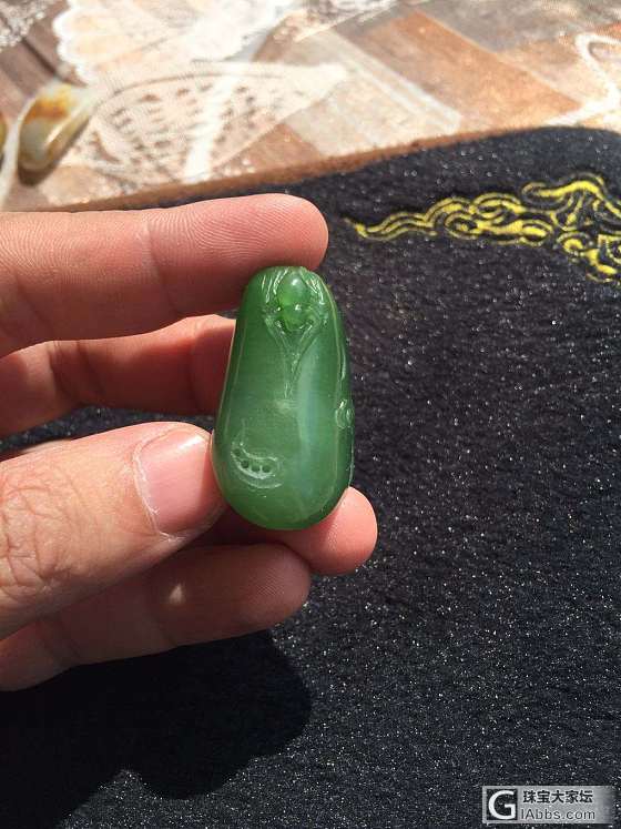绿油油的稻田😂😂_碧玉挂件和田玉