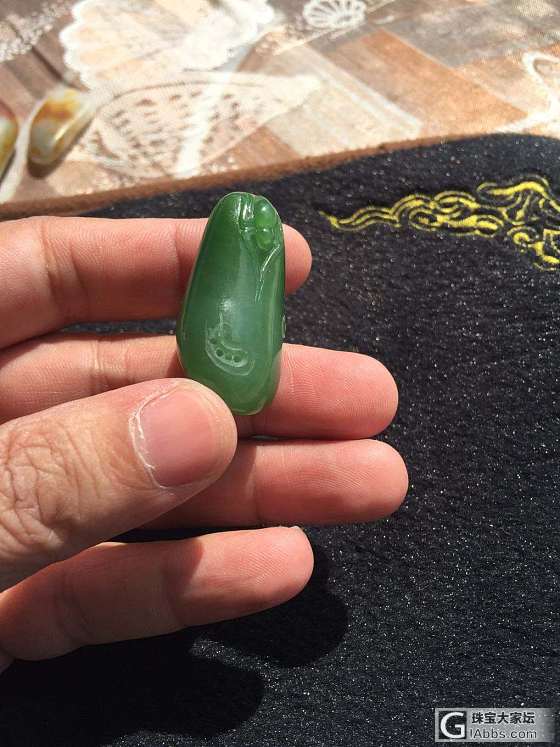 绿油油的稻田😂😂_碧玉挂件和田玉