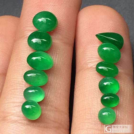 满色阳绿蛋面，KKFC999_翡翠