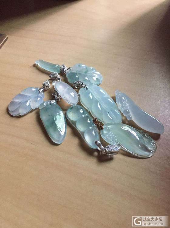 一些水灵灵的翡翠种水货_翡翠