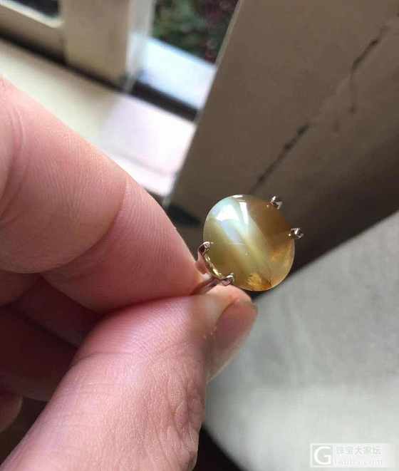 ##中颐天然未加热金绿猫眼##  7.66ct  GRS证书_蛋面猫眼金绿宝石中颐彩色宝石