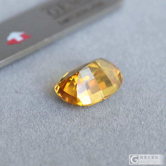 【Master-Cut】6.04ct 艳金黄Golden-Yellow 天然锆石_刻面宝石锆石