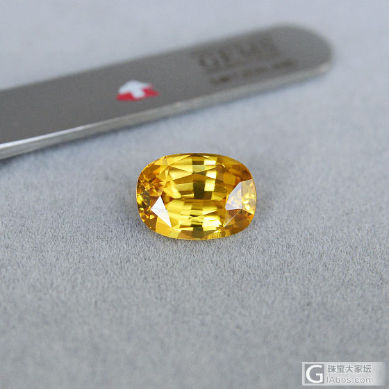 【Master-Cut】6.04ct 艳金黄Golden-Yellow 天然锆石_刻面宝石锆石