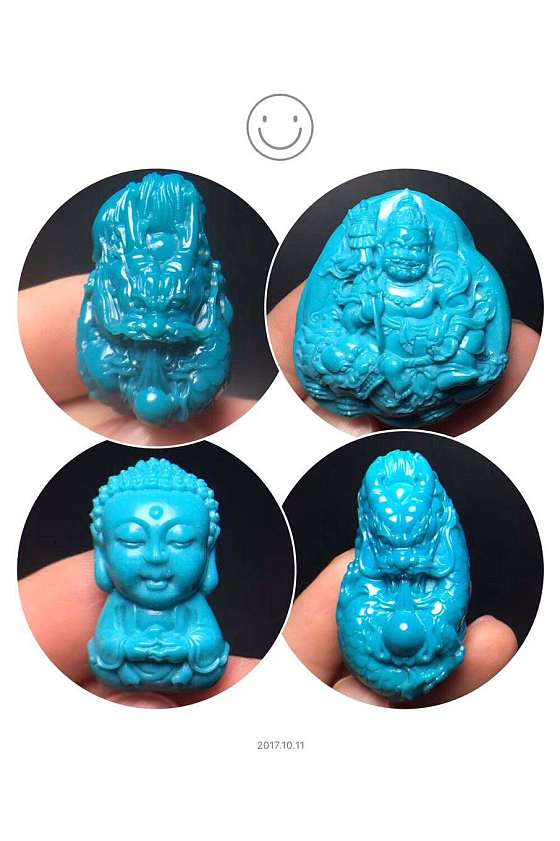 绿松石精品_挂件松石